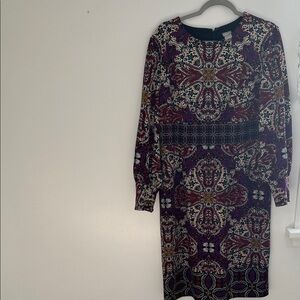 Chico's Vibrant Long Sleeve Dress